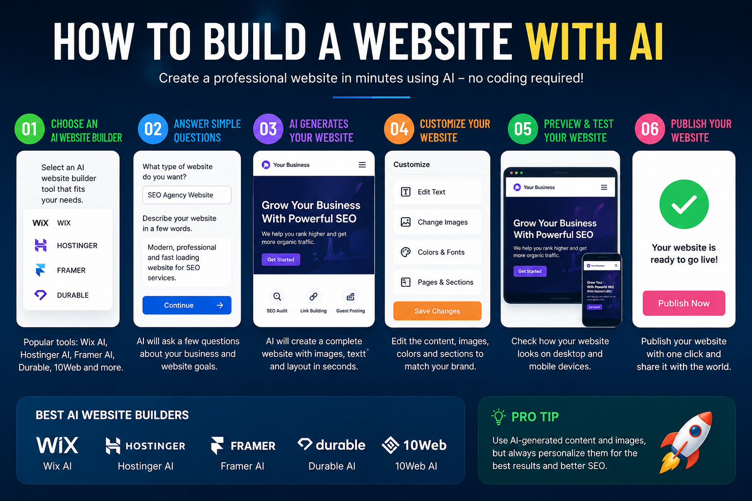 how to build a website with ai