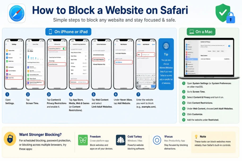 How to Block a Website on Safari