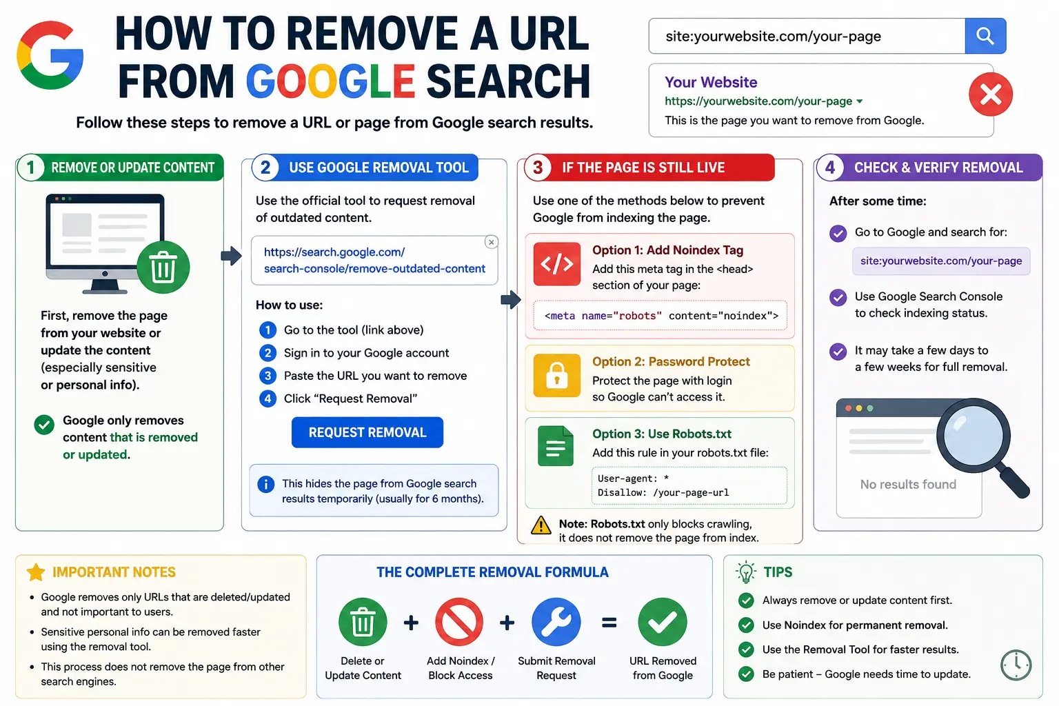 Remove Url From Google Search