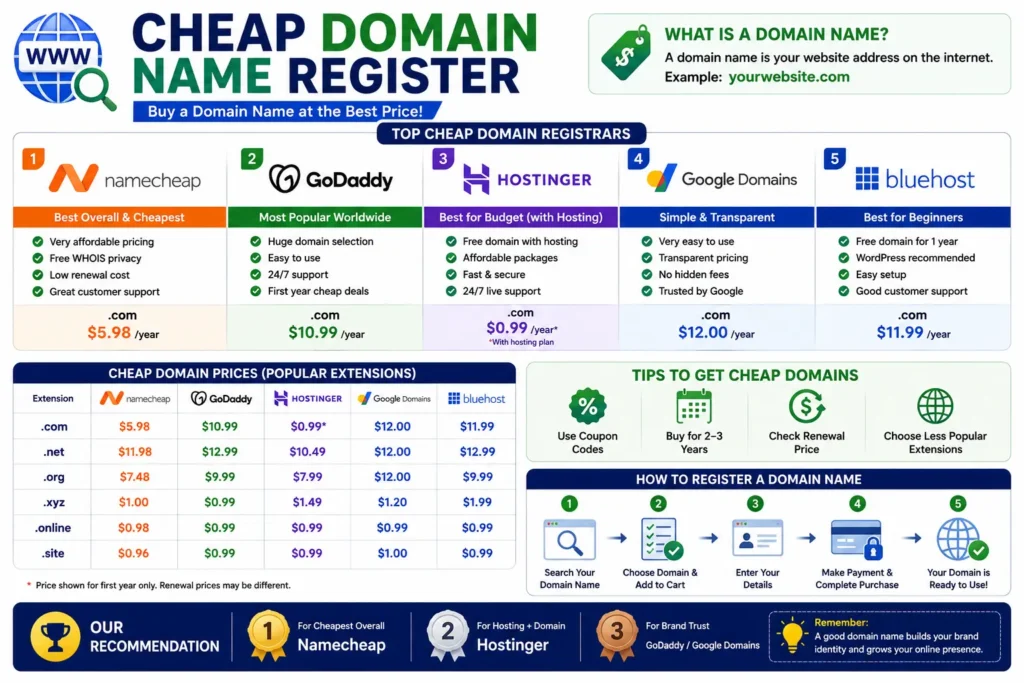 Cheap Domain Name Register