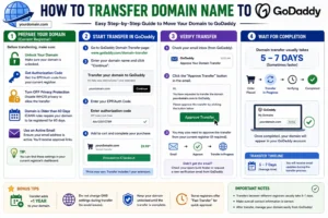 how transfer domain name to GoDaddy