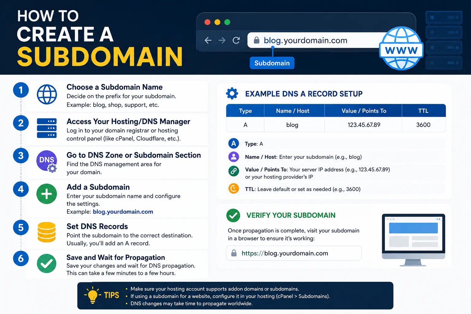 How to Create a Subdomain