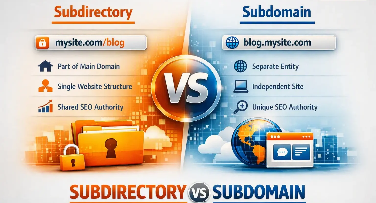Subdirectory vs Subdomain