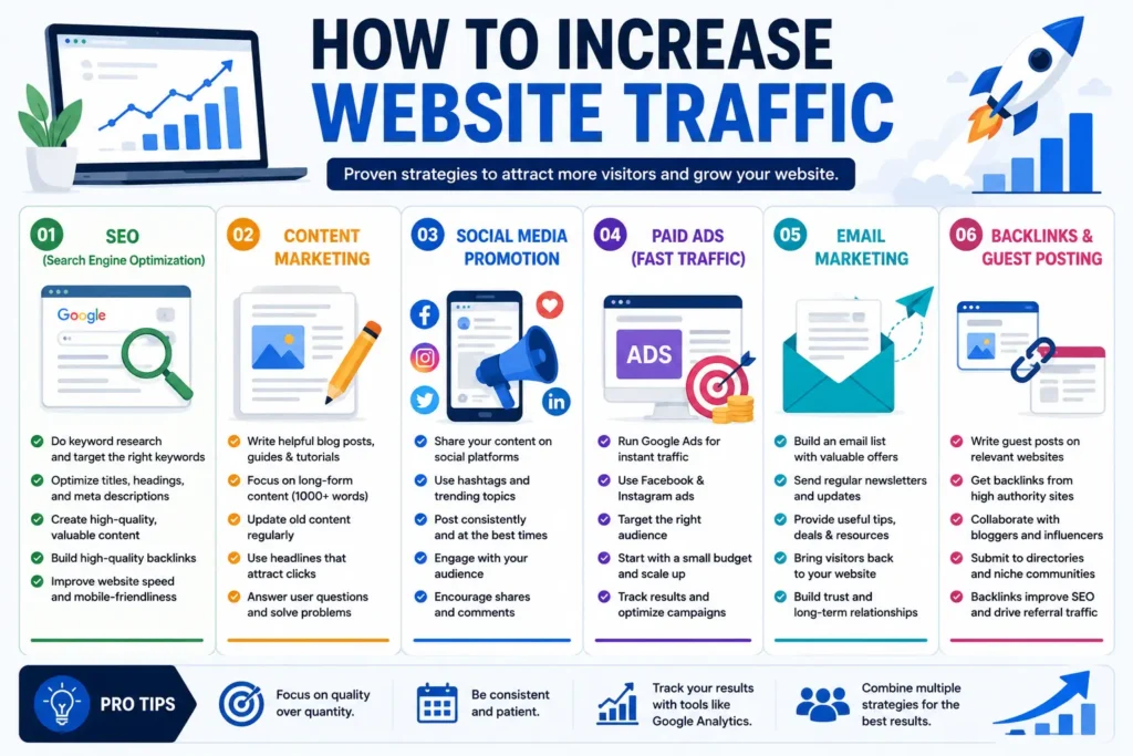 How to Increase Website Traffic