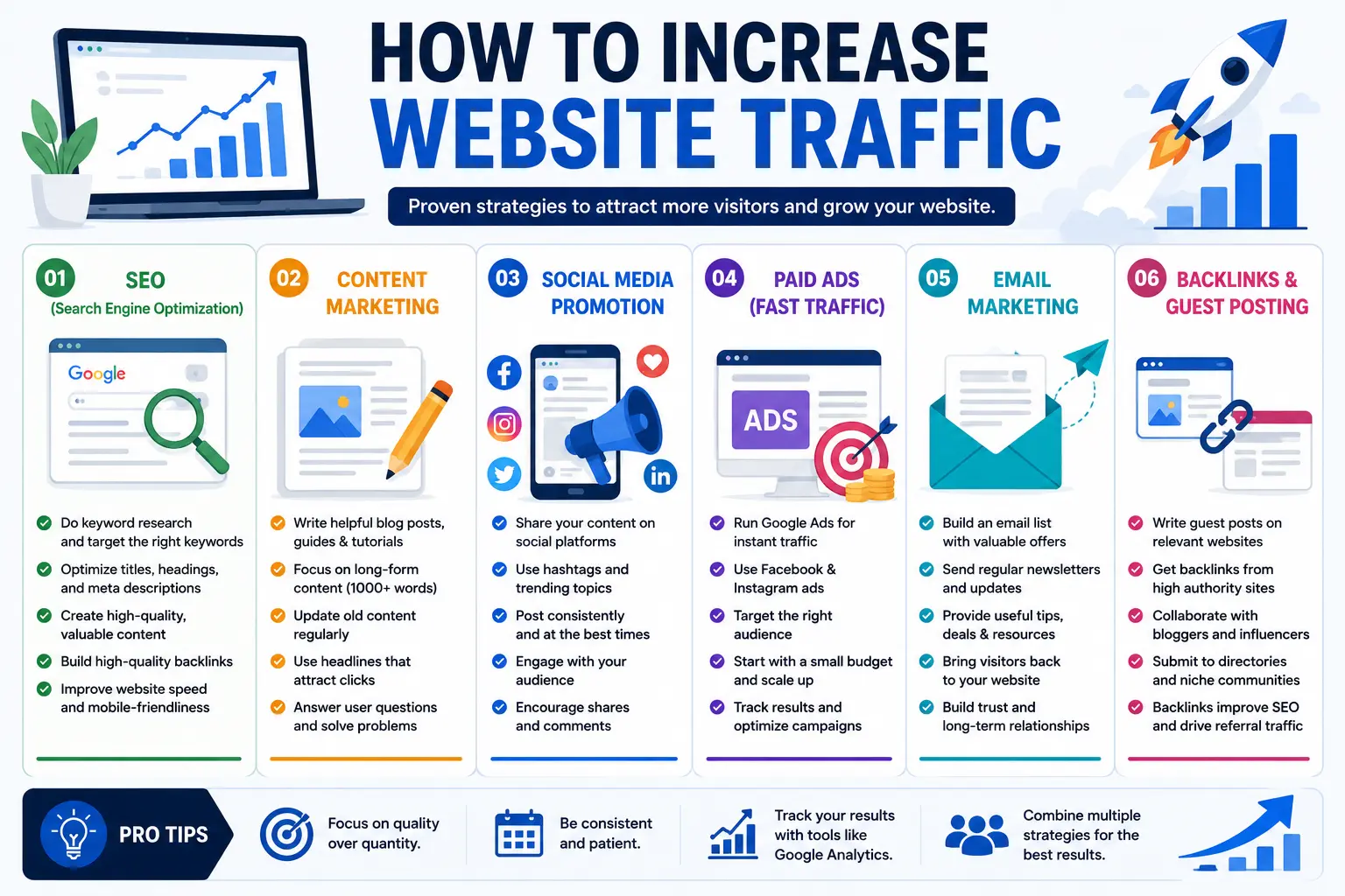 How to Increase Website Traffic