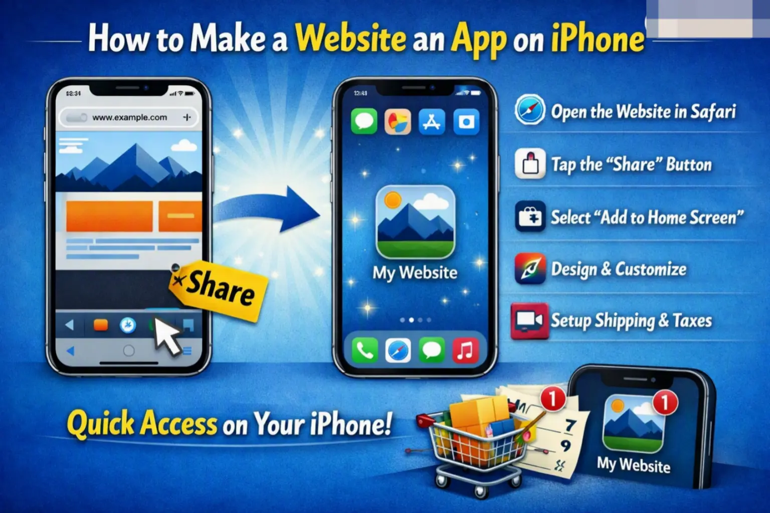 How to Make a Website an App on iPhone