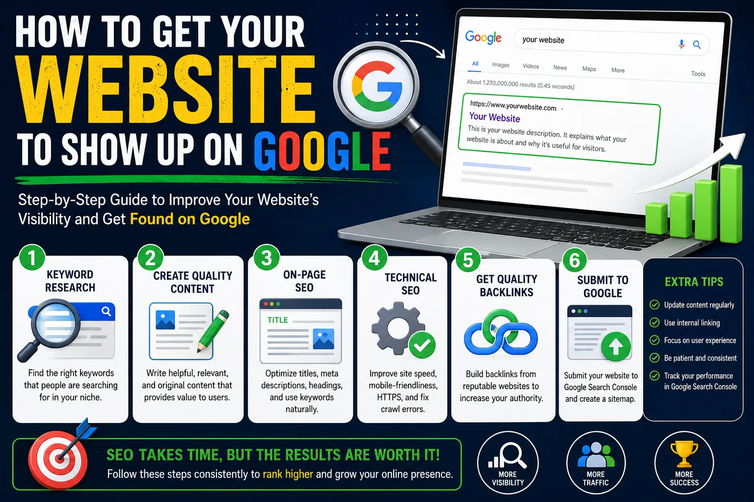 How to Get Your Website to Show Up on Google