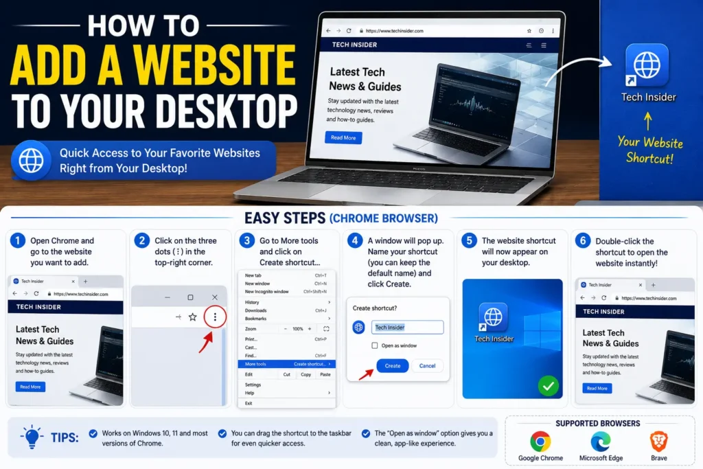 How to Add a Website to Your Desktop