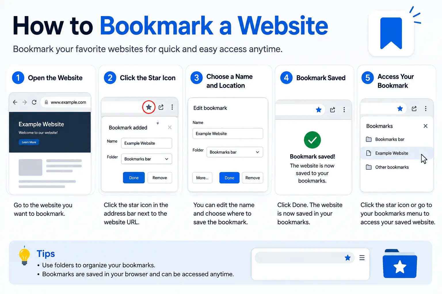 How to Bookmark a Website