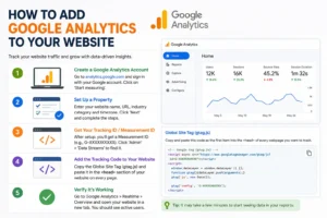 how to add google analytics to website