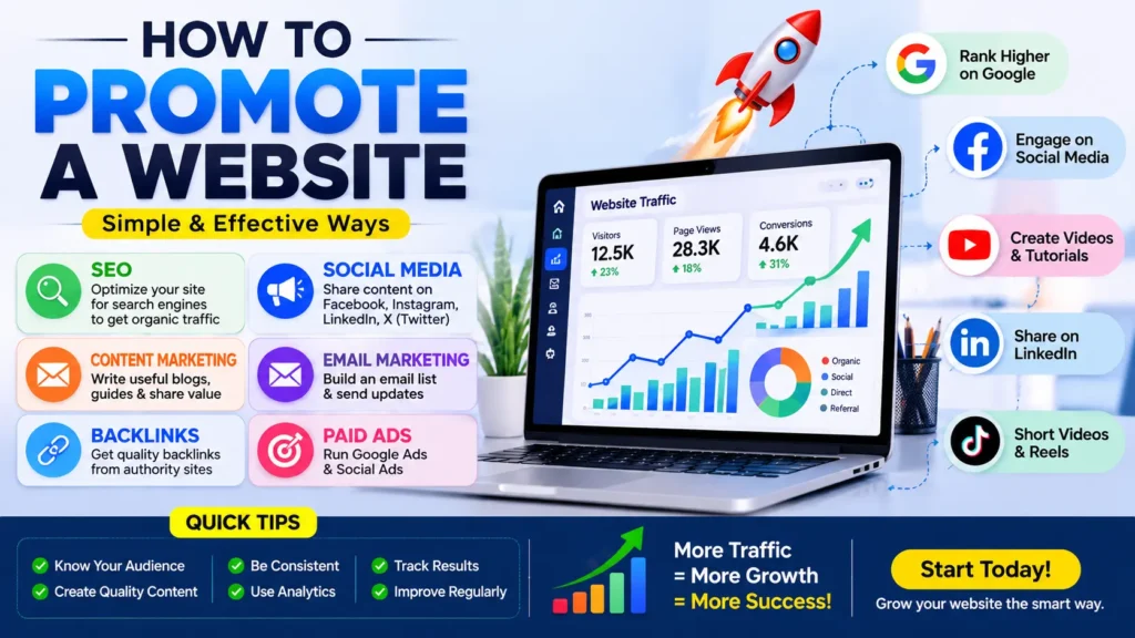 how to promote a website