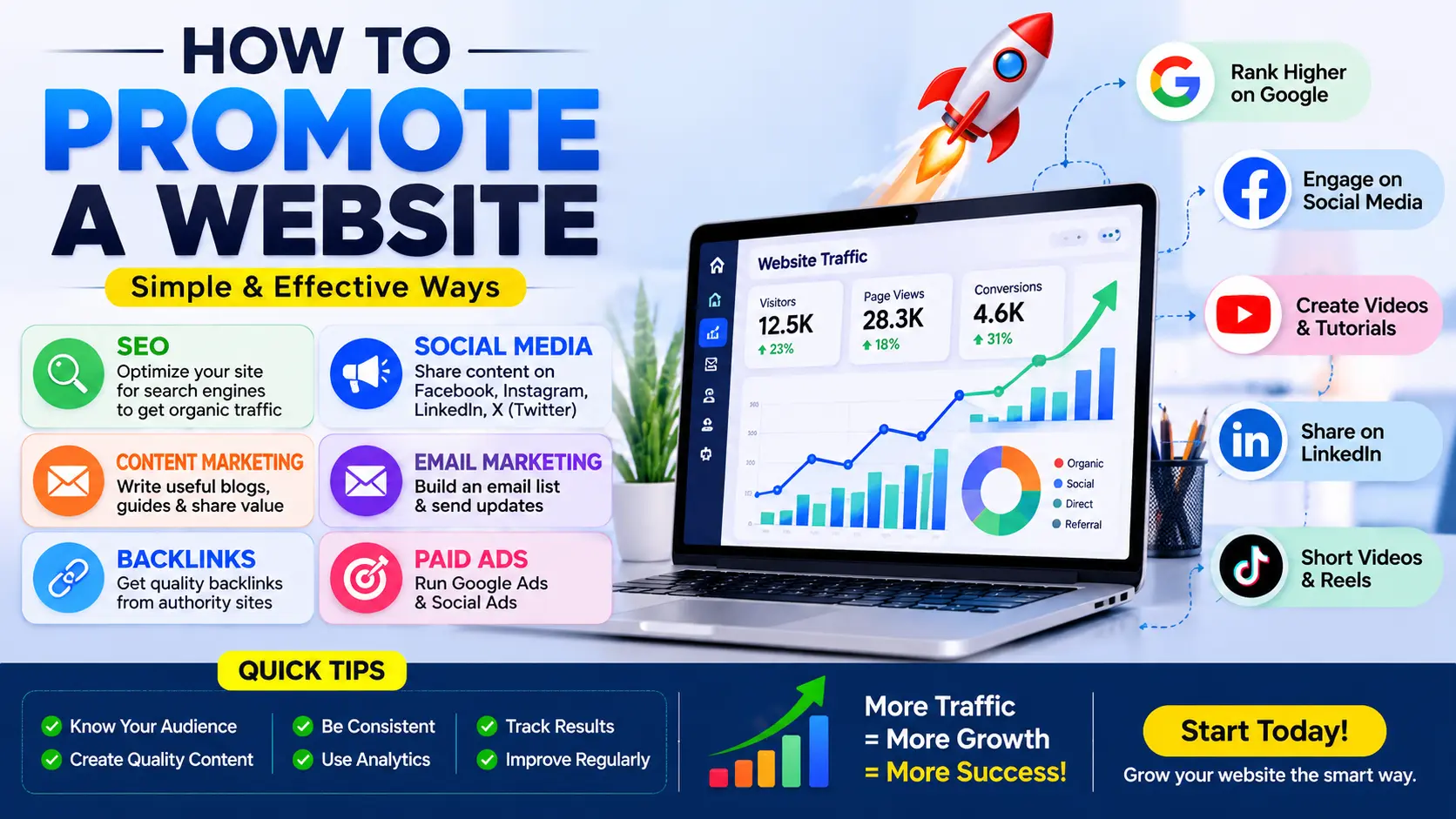 how to promote a website