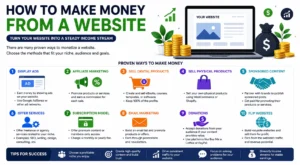 how to make money from a website