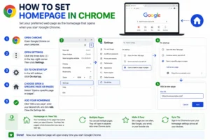 how to set homepage in chrome