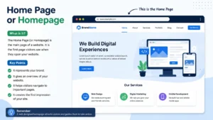 home page or homepage