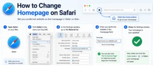 how to change homepage on safari