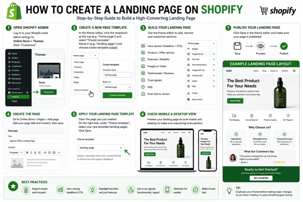 How to Create a Landing Page on Shopify