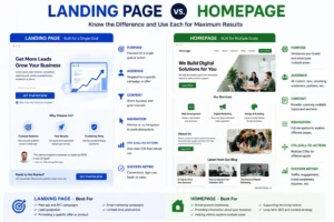 Landing Page vs Homepage