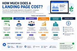 how much does a landing page cost