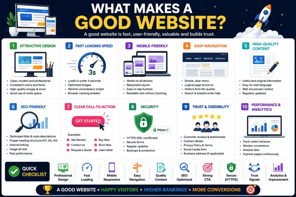 what makes a good website