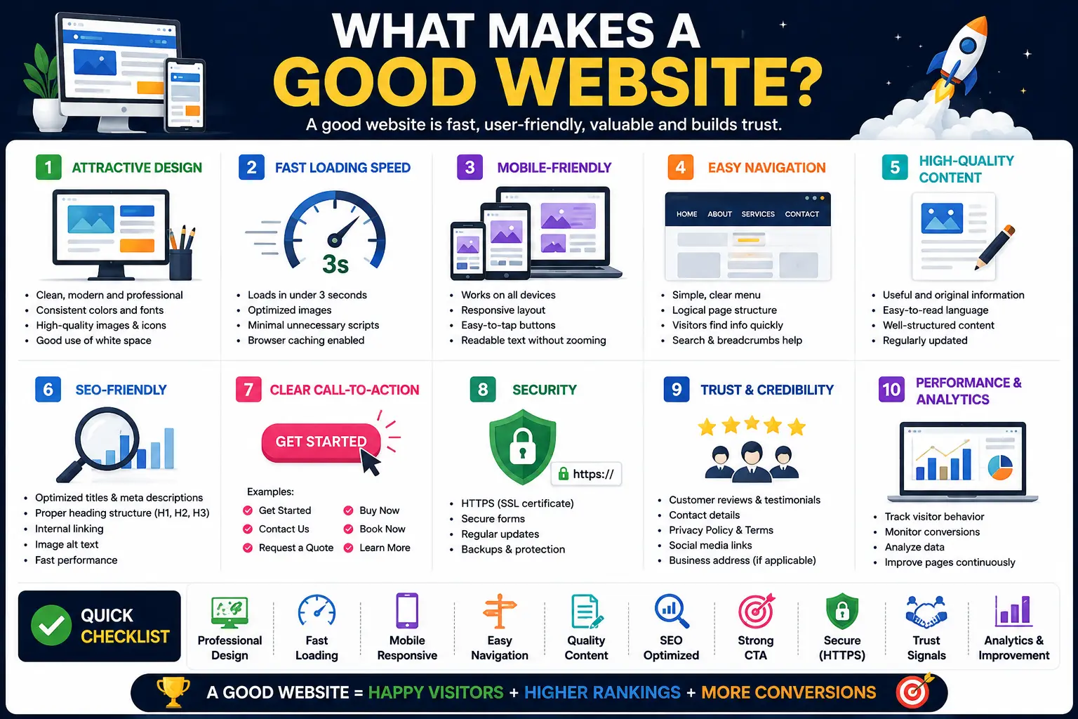 what makes a good website