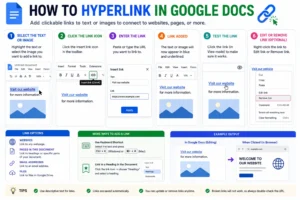 how to hyperlink in google docs