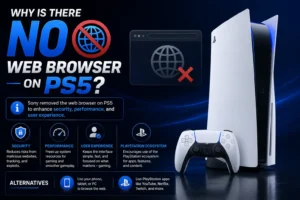 why is there no web browser on ps5