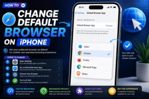 how to change default browser on iphone