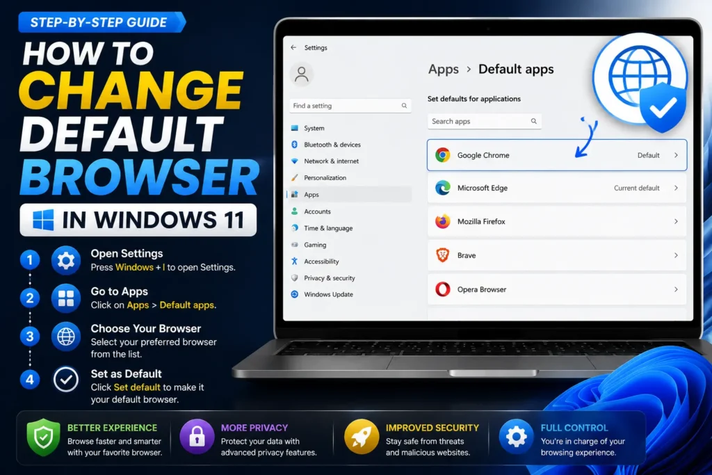 how to change default browser windows 11